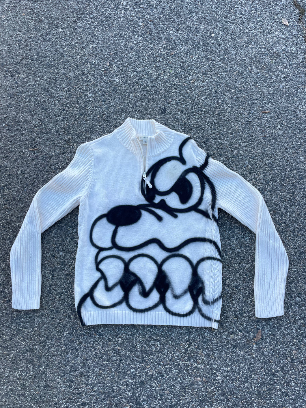 Dogg Knit Womens Zip Up Large